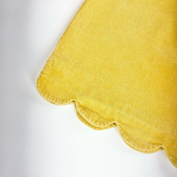 Louche Alicja mustard scallop edge corduroy skirt 10 - Picture 3 of 8